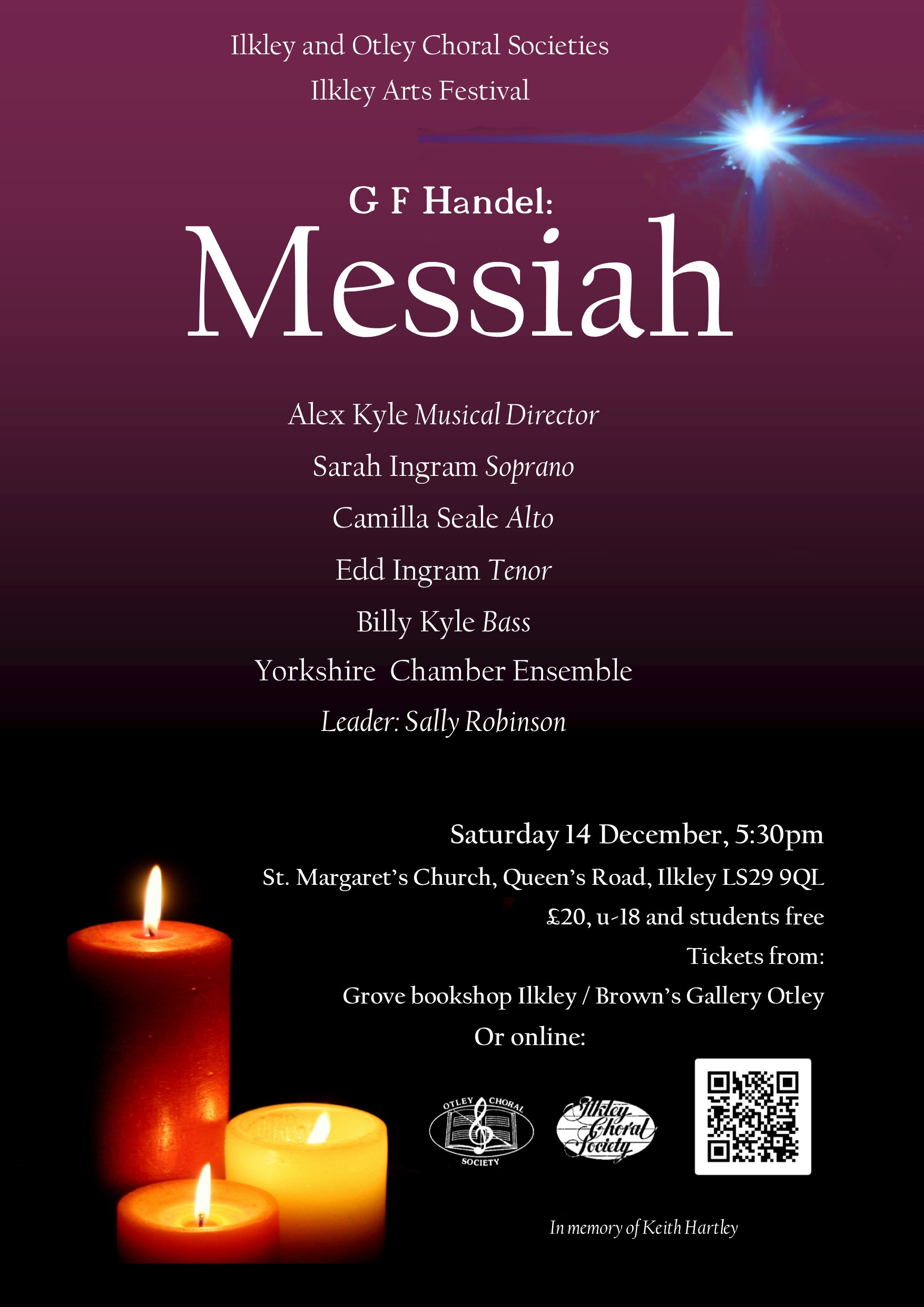 Read more about the article Invitation to sing Messiah with Ilkley Choral Society